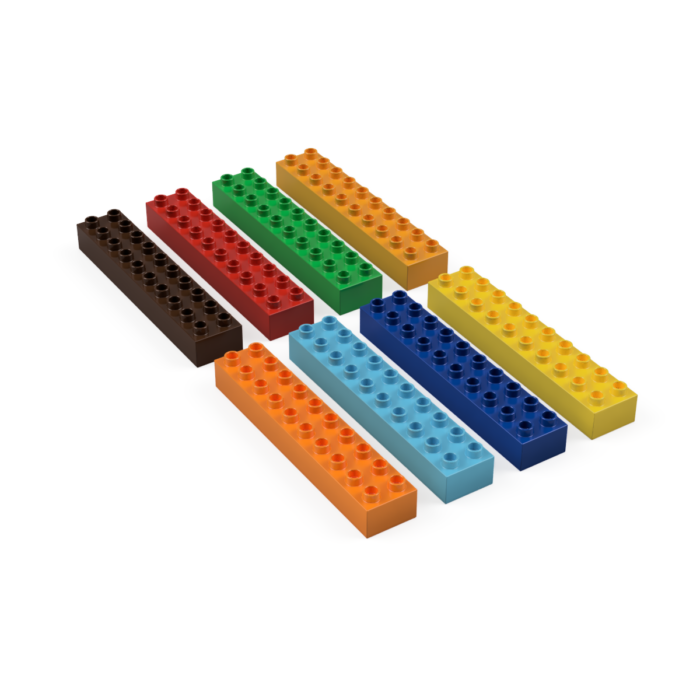 2x10 základní kostky Lego Duplo