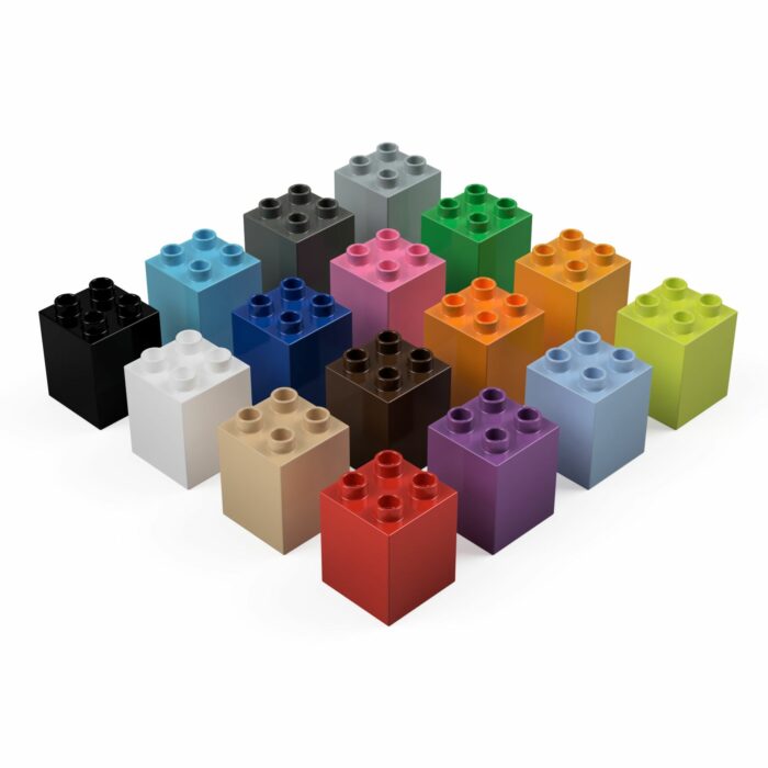 2x2 vysoká kostka stavební Lego Duplo
