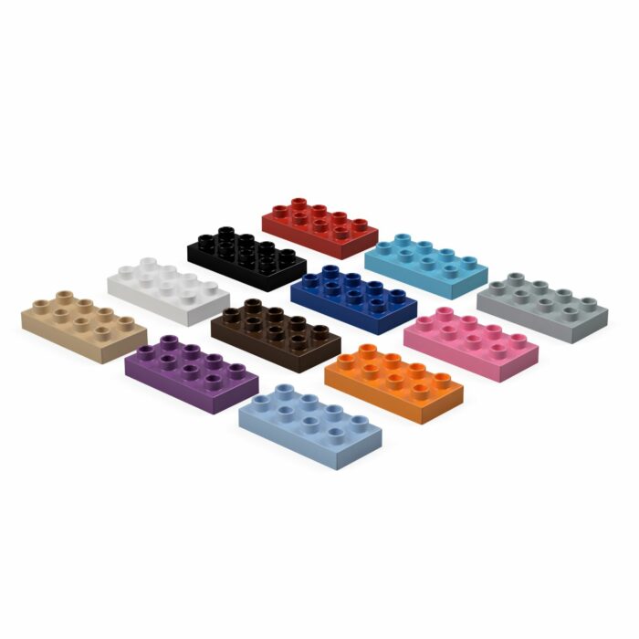 2x4 plochá - základní kostky Lego Duplo