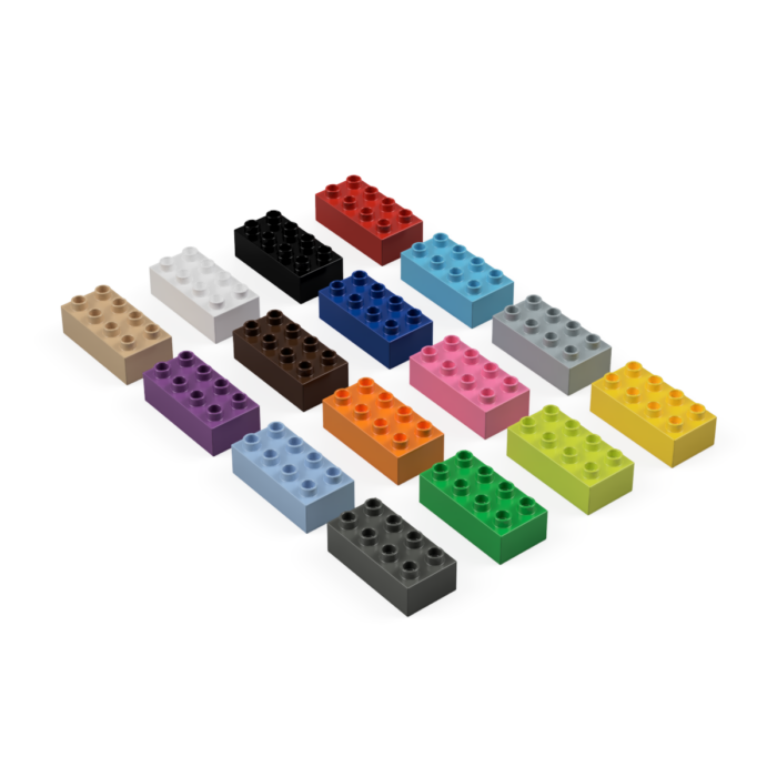 2x4 základní kostky duplo