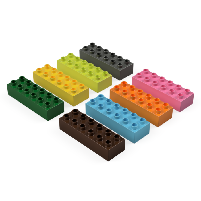 2x6 základní kostky Lego Duplo