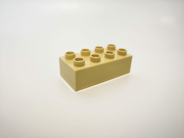 Lego duplo kostka 2x4 béžová