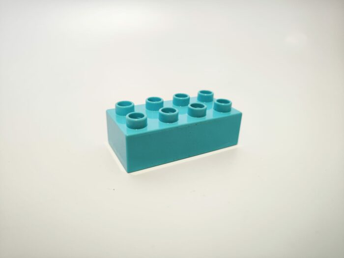 Lego duplo kostka 2x4 azure