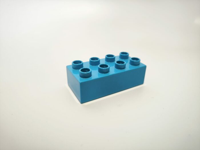 Lego duplo kostka 2x4 dark azure