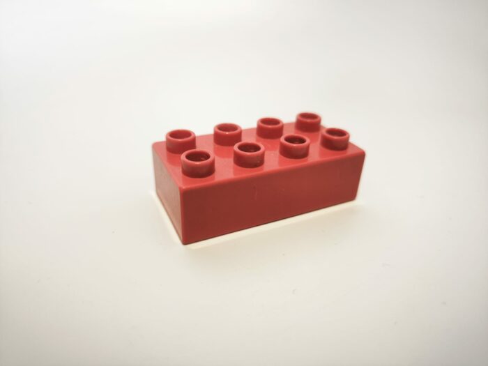 Lego duplo kostka 2x4 červená