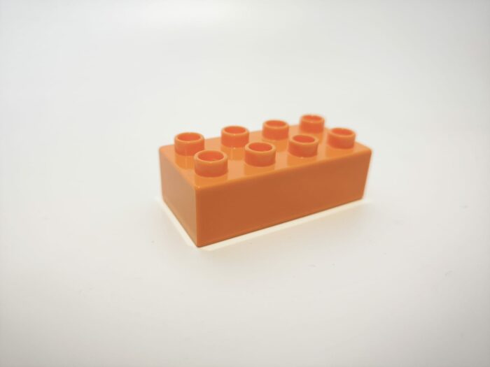 Lego duplo kostka 2x4 oranžová