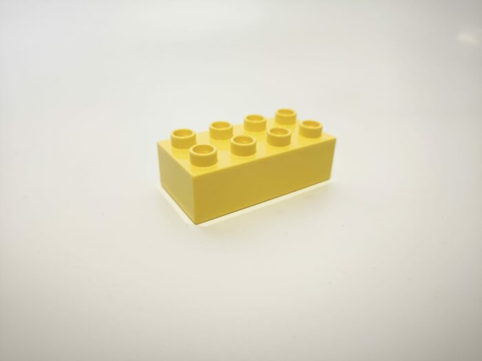 Lego duplo kostka 2x4 světle žlutá