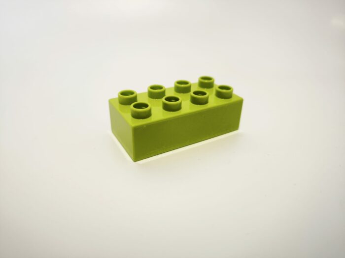 Lego duplo kostka 2x4 zelená lime