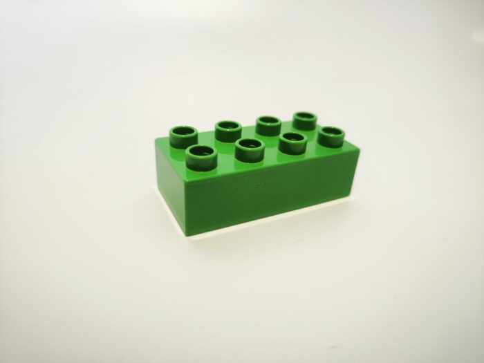 Lego duplo kostka 2x4 zelená