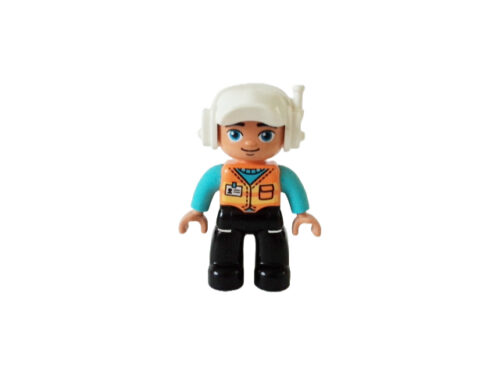 Lego_duplo_figurka_delnik_bila_helma_s_vysilackou