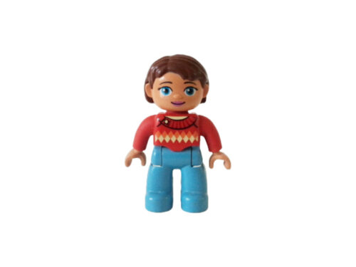 Lego_duplo_figurka_dospeli_zena_cervene_tricko_se_vzorem