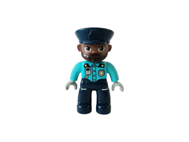 Lego_duplo_figurka_policista_tmave_modra_cepice_azure_tricko